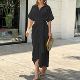 Elegant CHARLOT Maxi Dress: Stylish Sundress Featuring a Charming Bow-2